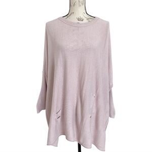 Mersea Catalina crewneck Oversized sweater OS pink Casual Lagenlook